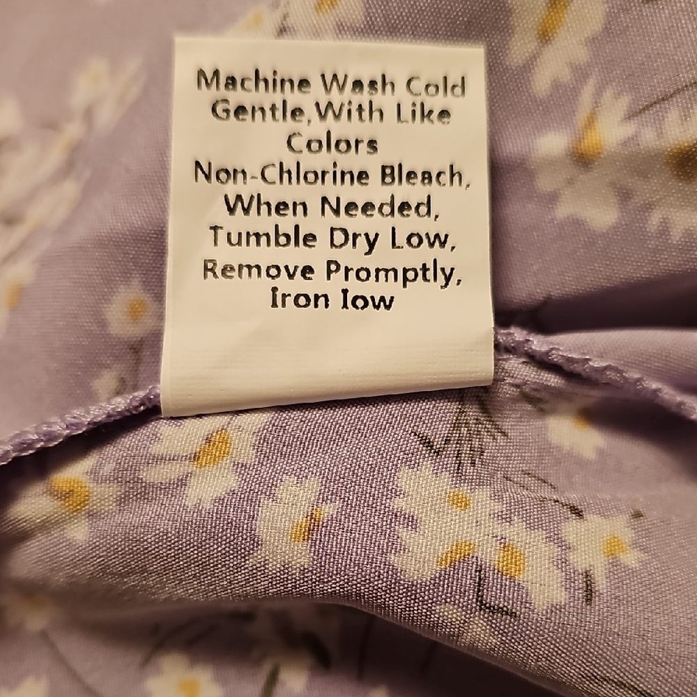 Chic Lavender Floral Midi Dress L NWT - Picture 5 of 5